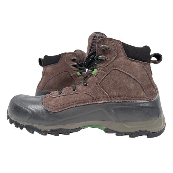 The North Face Snowfuse Winter Boots Men's Size 12.5 Brown Waterproof Suede - Picture 2 of 10